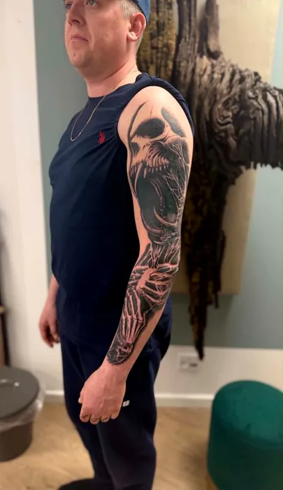 Tattoo udført af Mads Flaco hos Don't Fear Ink i Næstved